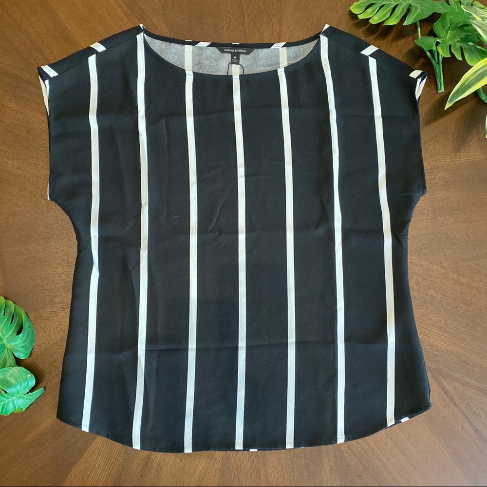 Banana republic striped blouse